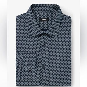 Slim Mini Dot Geo Print Stretch 1MX Dress Shirt